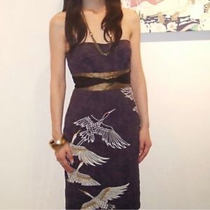 ✨Floret Anthro “Midnight Migration” Sheath, Vintage 2008, Sz4…